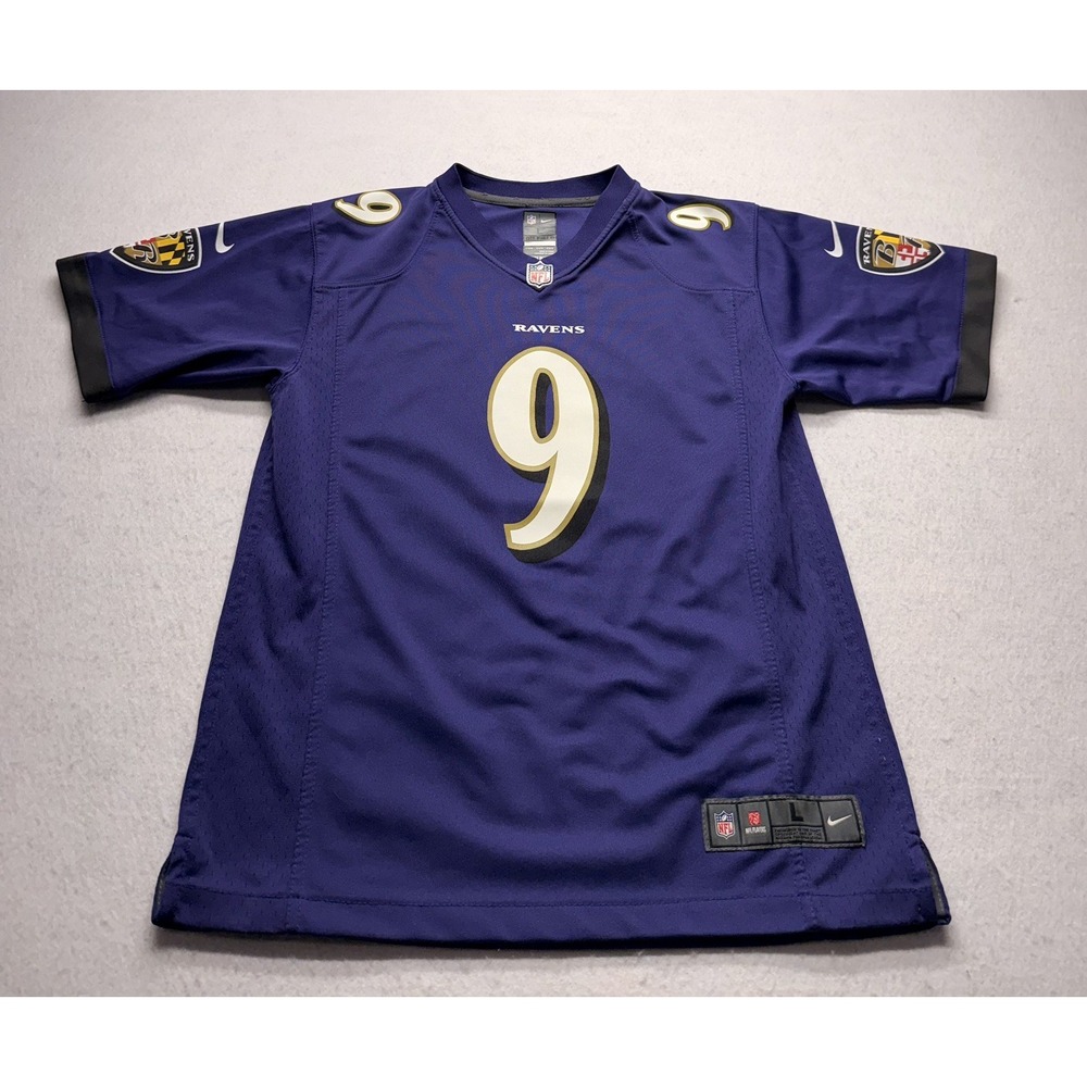 Nike NFL Game Jersey Baltimore Ravens Justin Tucker (#9) Youth Large (14-16)